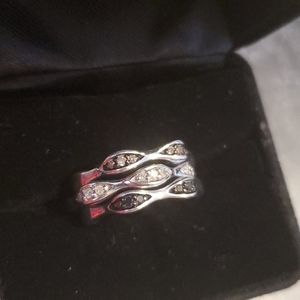 Jewelry | Stackable Rings With Mini Diamonds | Poshmark